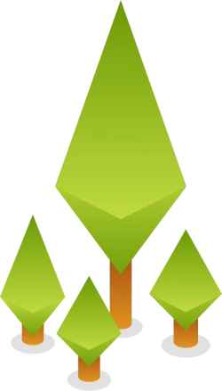 Tree representing environmental commitment