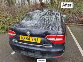 SKODA SUPERB 3T4 after backlight privacy replacement