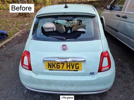 FIAT 500 312 before backlight non-privacy replacement