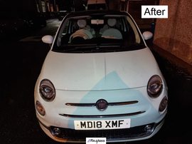 FIAT 500 312 after front windscreen replacement
