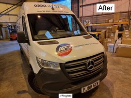 MERCEDES-BENZ SPRINTER VS30 after front windscreen replacement