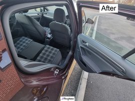 VOLKSWAGEN GOLF 5G after right rear door/drop non-privacy replacement