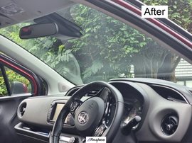TOYOTA YARIS XP130 after front windscreen replacement